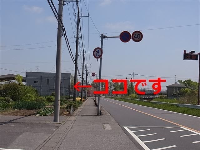 消防署から見た様子です