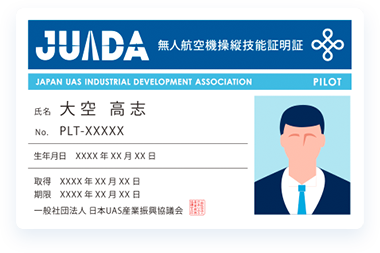 JUIDA操縦技能証明証