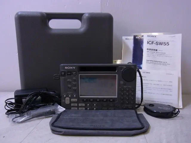 SONY ICF-SW55 ソニー短波ラジオ　ジャンク SONY ICF-SW55 短波ラジオ。電源入りました。国内AM聞こえました