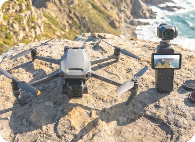 DJIドローンとDJIカメラ